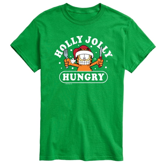 Garfield - Holly Jolly Hungry - Men's Short Sleeve Graphic T-Shirt