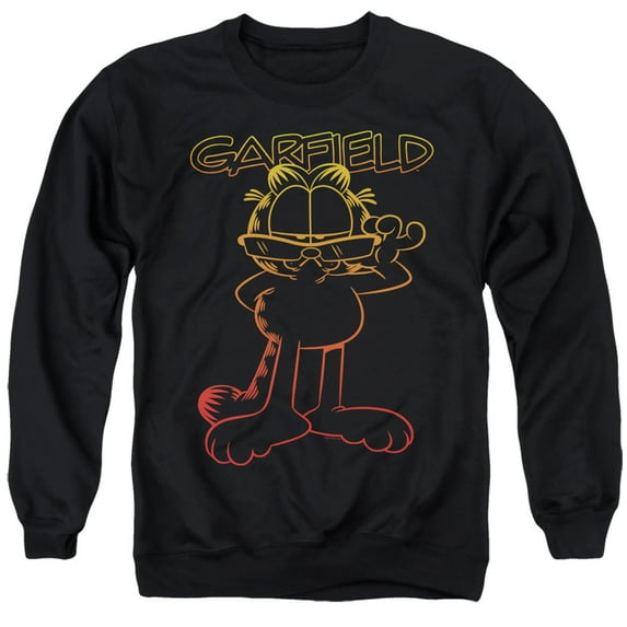 Garfield Hotshot Garfield Unisex Adult Crewneck Sweatshirt (3X-Large) Black