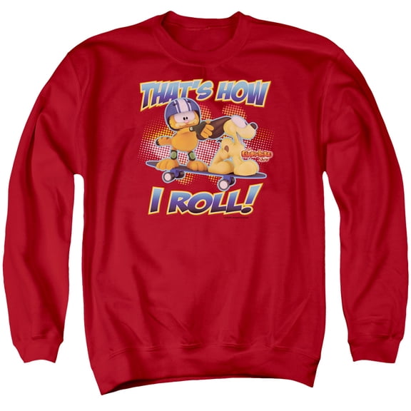 Garfield - How I Roll - Crewneck Sweatshirt - Small
