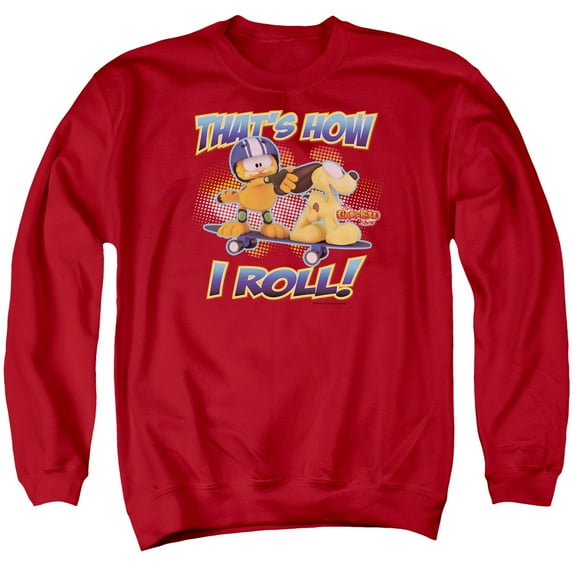 Garfield - How I Roll - Crewneck Sweatshirt - X-Large