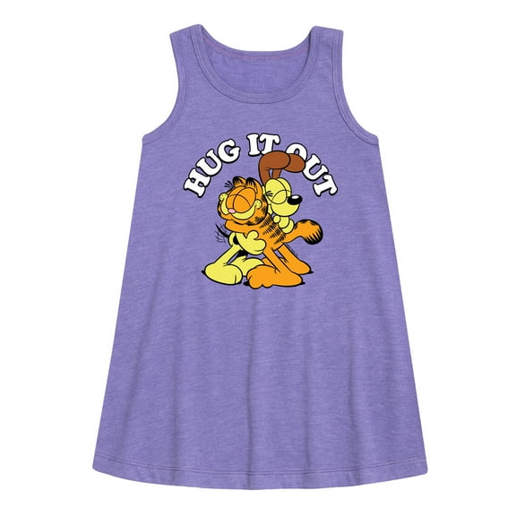 Garfield - Hug It Out - Toddler & Youth Girls A-line Dress