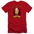 thumbnail image 1 of Garfield I Didnt Do It Premium Canvas Adult Slim Fit 30/1 T-Shirt Red, 1 of 1