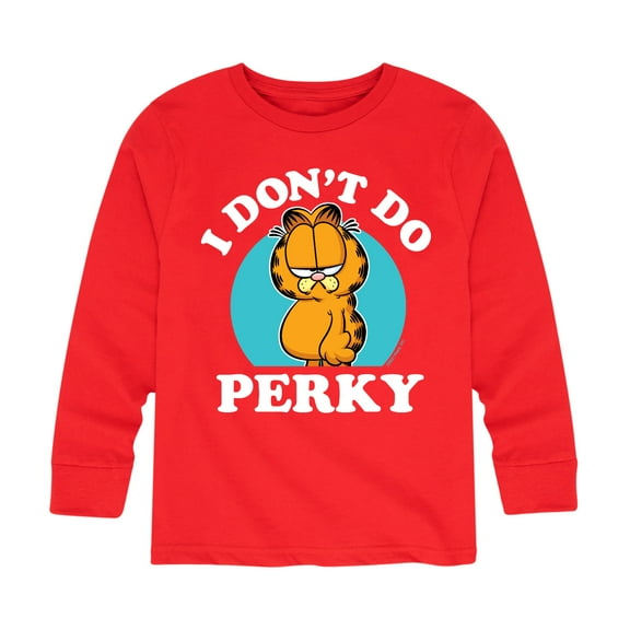 Garfield - I Don't Do Perky - Toddler And Youth Long Sleeve Graphic T-Shirt