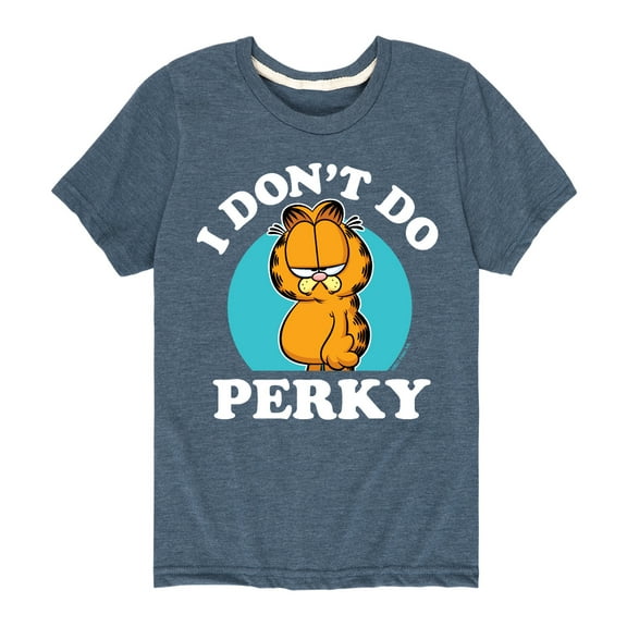 Garfield - I Don't Do Perky - Toddler And Youth Short Sleeve Graphic T-Shirt