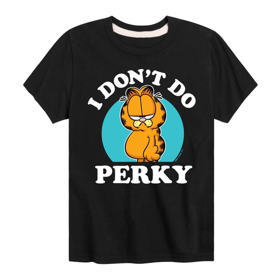 Garfield - I Don't Do Perky - Toddler And Youth Short Sleeve Graphic T-Shirt
