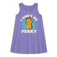 thumbnail image 1 of Garfield - I Don't Do Perky - Toddler and Youth Girls A-line Dress, 1 of 4