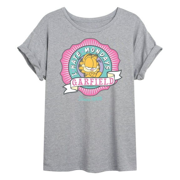Garfield - I Hate Mondays Badge - Women's Oversized T-Shirt