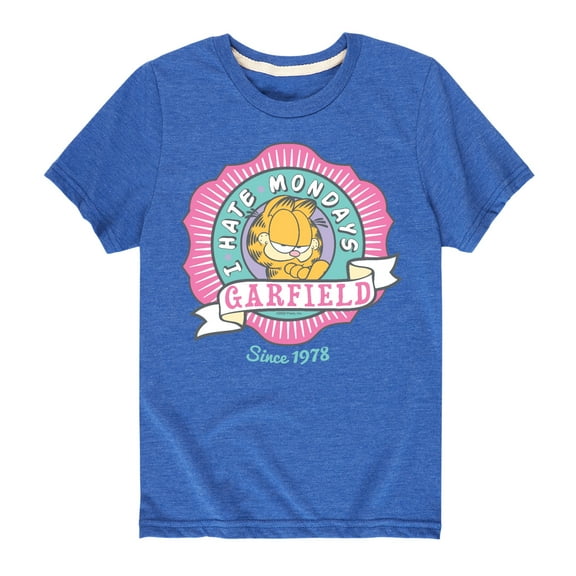 Garfield - I Hate Mondays Badge - Toddler And Youth Short Sleeve Graphic T-Shirt