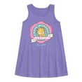 thumbnail image 1 of Garfield - I Hate Mondays Badge - Toddler and Youth Girls A-line Dress, 1 of 4