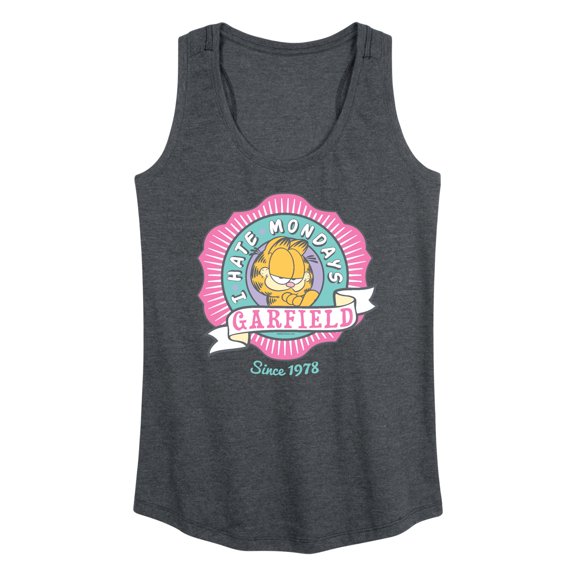 Garfield - I Hate Mondays Badge - Women's Racerback Tank Top