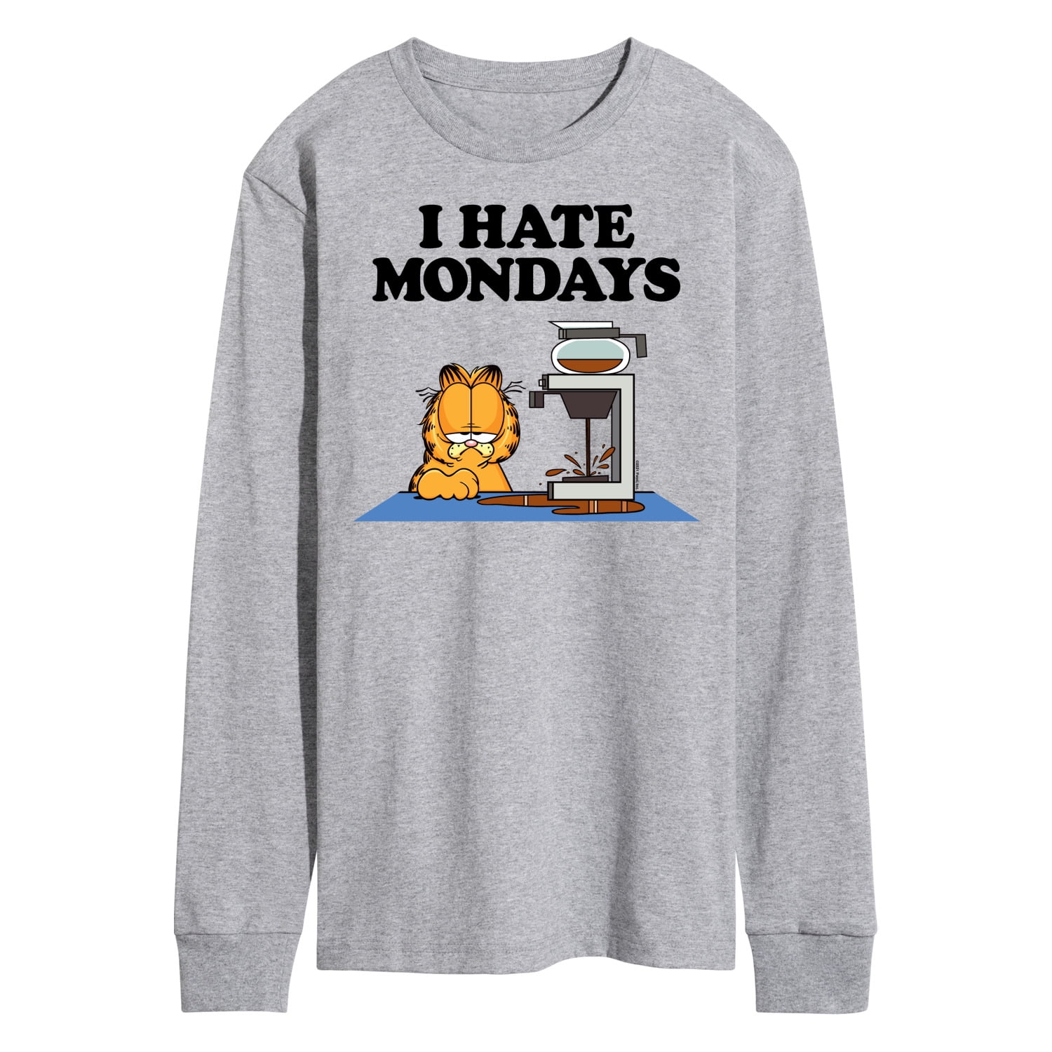 Garfield - I Hate Mondays - Coffee - Men's Long Sleeve T
