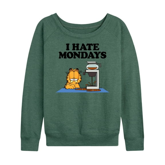 Garfield - I Hate Mondays - Women's Lightweight French Terry Long Sleeve Shirt
