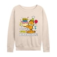 thumbnail image 1 of Garfield - I Live For Birthday's - Women's Lightweight French Terry Long Sleeve Shirt, 1 of 5