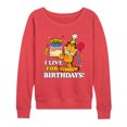 thumbnail image 1 of Garfield - I Live For Birthday's - Women's Lightweight French Terry Pullover, 1 of 1