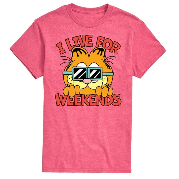 Garfield - I Live For Weekends - Men's Short Sleeve Graphic T-Shirt