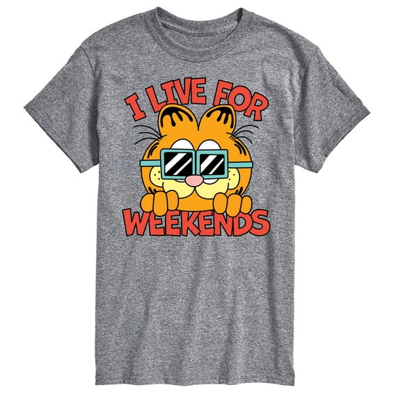 Garfield - I Live For Weekends - Men's Short Sleeve Graphic T-Shirt