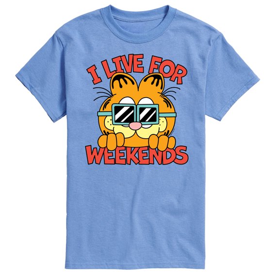 Garfield - I Live For Weekends - Men's Short Sleeve Graphic T-Shirt