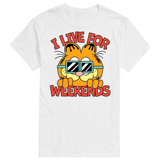 Garfield - I Live For Weekends - Men's Short Sleeve Graphic T-Shirt