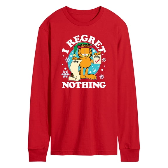 Garfield - I Regret Nothing - Adult Long Sleeve Tee