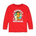 thumbnail image 1 of Garfield - I Regret Nothing  - Toddler And Youth Long Sleeve Graphic T-Shirt, 1 of 5
