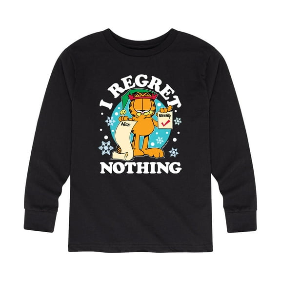 Garfield - I Regret Nothing  - Toddler And Youth Long Sleeve Graphic T-Shirt