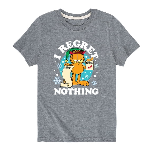Garfield - I Regret Nothing  - Toddler And Youth Short Sleeve Graphic T-Shirt