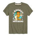 thumbnail image 1 of Garfield - I Regret Nothing  - Toddler And Youth Short Sleeve Graphic T-Shirt, 1 of 5