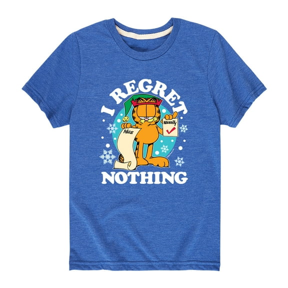 Garfield - I Regret Nothing - Toddler And Youth Short Sleeve Graphic T-Shirt