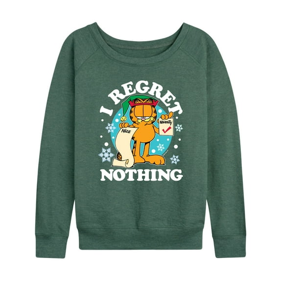 Garfield - I Regret Nothing - Women's Lightweight French Terry Long Sleeve Shirt