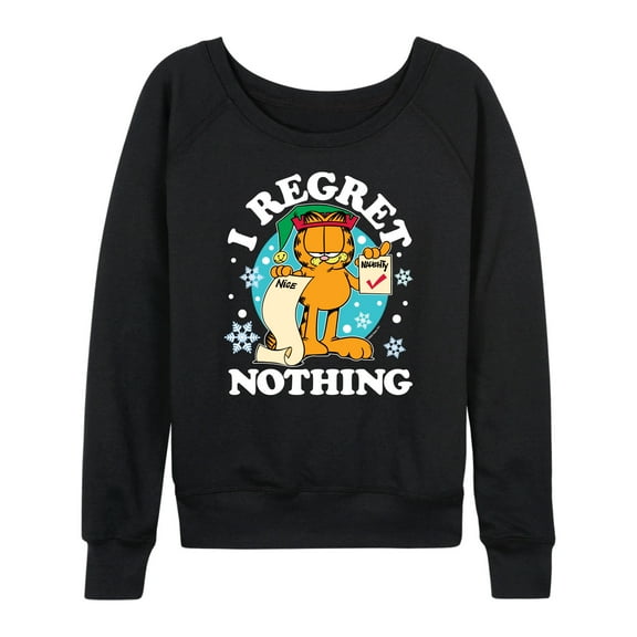 Garfield - I Regret Nothing - Women's Lightweight French Terry Long Sleeve Shirt