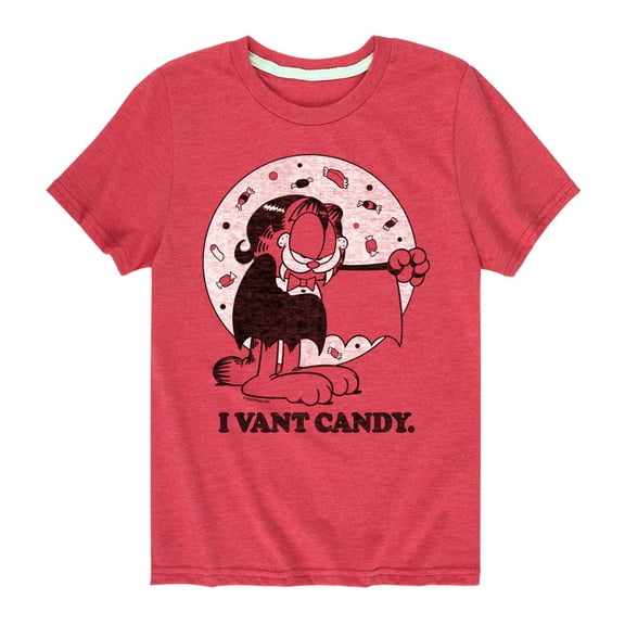 Garfield - I Vant Candy - Toddler And Youth Short Sleeve Graphic T-Shirt