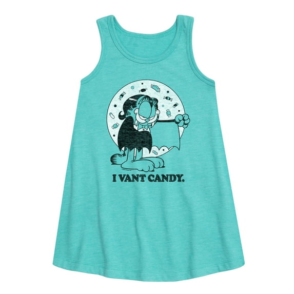 Garfield - I Vant Candy - Toddler and Youth Girls A-line Dress