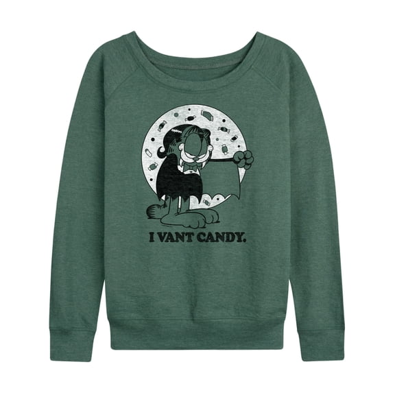 Garfield - I Vant Candy - Women's Lightweight French Terry Long Sleeve Shirt