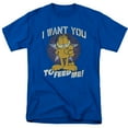 thumbnail image 1 of Garfield I Want You S/S Adult 18/1 T-Shirt Royal Blue, 1 of 1