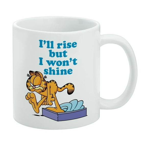 Graphics and More 11oz I'll Rise but I Won't Shine Garfield Ceramic Coffee Mug