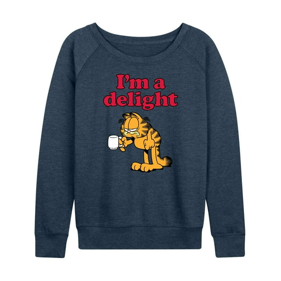Garfield - I'm A Delight - Women's Lightweight French Terry Long Sleeve Shirt
