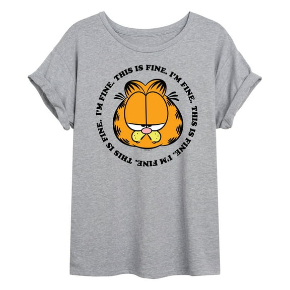 Garfield - I'm Fine This Is Fine - Women's Oversized T-Shirt