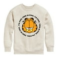 thumbnail image 1 of Garfield - I'm Fine This Is Fine - Toddler & Youth Crewneck Fleece Sweatshirt, 1 of 5