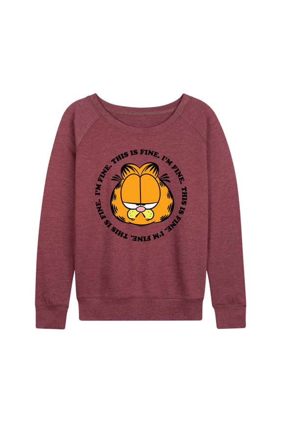 - I'm Fine This Is Fine - Women's Lightweight French Terry Long Sleeve Shirt