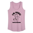 thumbnail image 1 of Garfield - I'm Here You're Welcome - Women's Racerback Tank Top, 1 of 5
