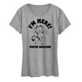 thumbnail image 1 of Garfield - I'm Here You're Welcome - Women's Short Sleeve Graphic T-Shirt, 1 of 5