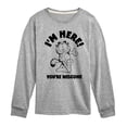 thumbnail image 1 of Garfield - I'm Here Youre Welcome - Toddler & Youth Long Sleeve Graphic T-Shirt, 1 of 1