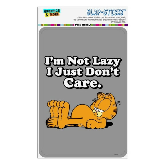 Garfield I'm Not Lazy Home Business Office Sign