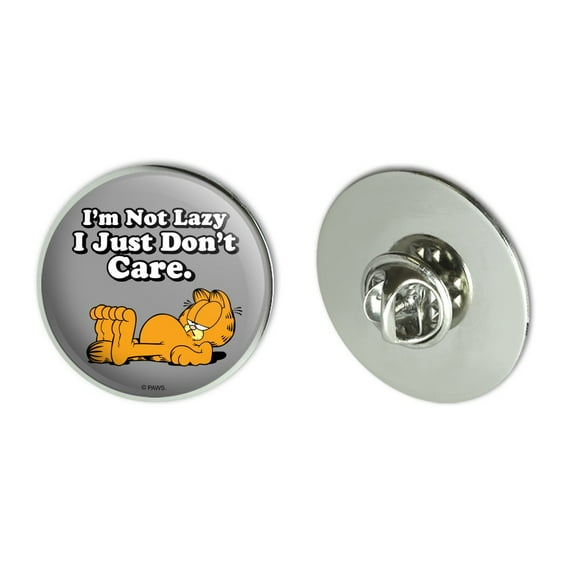 Garfield I'm Not Lazy Metal 1.1" Tie Tack Hat Lapel Pin Pinback