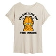 thumbnail image 1 of Garfield - I'm Smiling On The Inside - Women's Oversized T-Shirt, 1 of 5