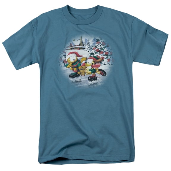 Garfield - Ice Skating - Short Sleeve Shirt - XXX-Large