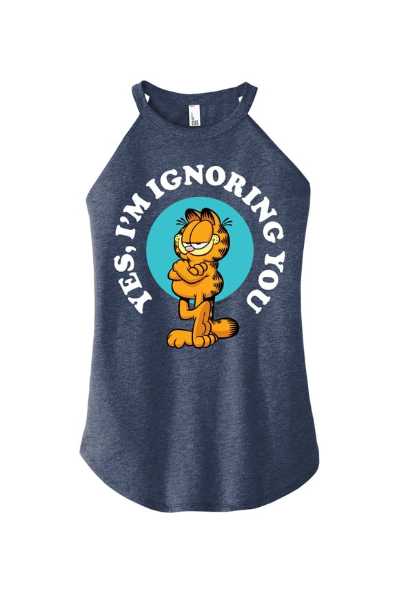 - Ignoring You - Juniors High Neck Tank Top
