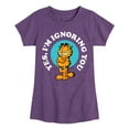 thumbnail image 1 of Garfield - Ignoring You - Toddler And Youth Girls Short Sleeve Graphic T-Shirt, 1 of 1