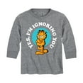 thumbnail image 1 of Garfield - Ignoring You - Toddler And Youth Long Sleeve Graphic T-Shirt, 1 of 5