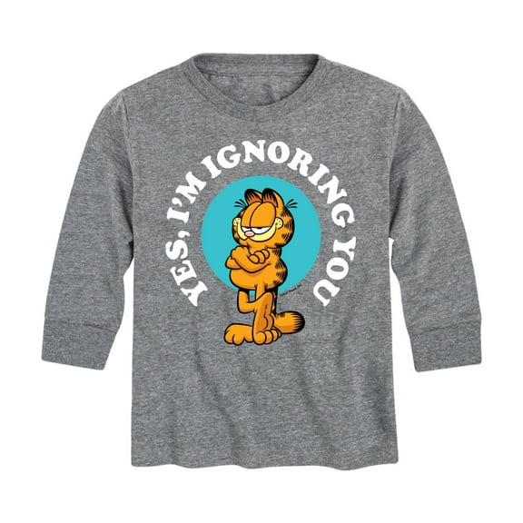 Garfield - Ignoring You - Toddler And Youth Long Sleeve Graphic T-Shirt